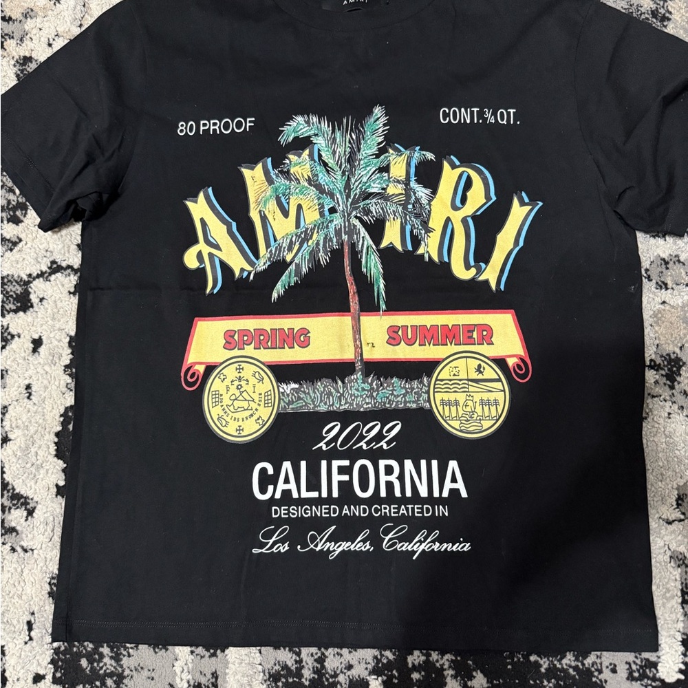 AMIRI Black California Graphic Tee